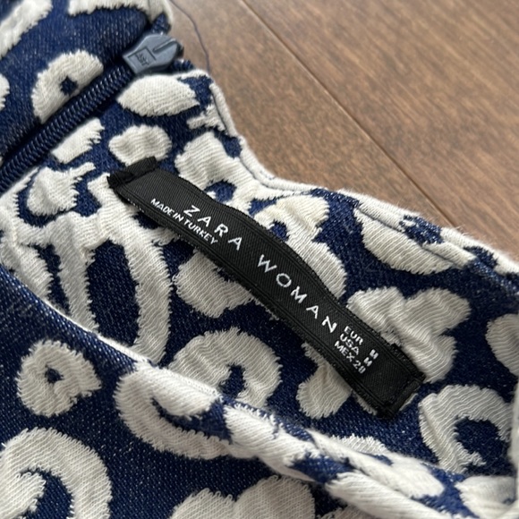 Zara dress in blue & white - Picture 3 of 4